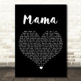 Il Divo Mama Black Heart Song Lyric Art Print