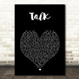 Khalid Talk Black Heart Song Lyric Art Print