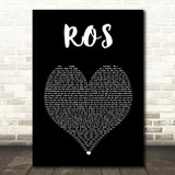 Mac Miller ROS Black Heart Song Lyric Art Print