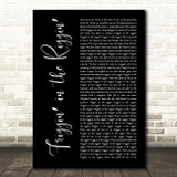 Sex Pistols Friggin in the Riggin Black Script Song Lyric Art Print