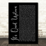 Original Broadway Cast Of Hamilton It's Quiet Uptown Black Script Song Lyric Art Print
