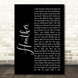 Conan Gray Heather Black Script Song Lyric Art Print