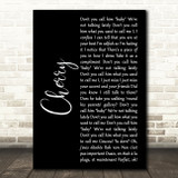 Harry Styles Cherry Black Script Song Lyric Art Print