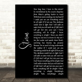Lifehouse Storm Black Script Song Lyric Art Print