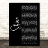 Take That Shine Black Script Song Lyric Art Print