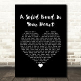 The Style Council A Solid Bond In Your Heart Black Heart Song Lyric Wall Art Print