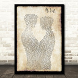Etta James At Last Gay Couple Two Men Dancing Song Lyric Art Print