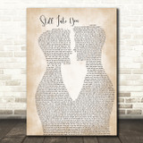 Paramore Still Into You Two Men Gay Couple Wedding Song Lyric Art Print
