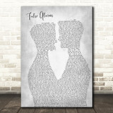 Noah Reid False Alarms Two Men Gay Couple Wedding Grey Song Lyric Art Print