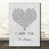 LANY I Still Talk To Jesus Grey Heart Song Lyric Art Print