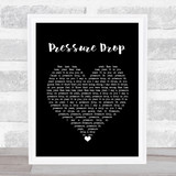 Toots And The Maytals Pressure Drop Black Heart Song Lyric Wall Art Print