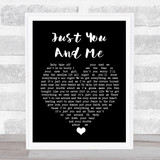 Tracy Lawrence Just You And Me Black Heart Song Lyric Wall Art Print
