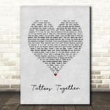 Lauv Tattoos Together Grey Heart Song Lyric Art Print