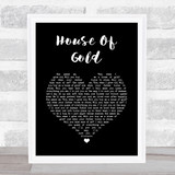 Twenty One Pilots House Of Gold Black Heart Song Lyric Wall Art Print