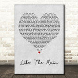 Clint Black Like The Rain Grey Heart Song Lyric Art Print