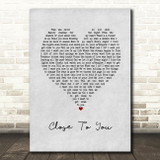 Marti Pellow Close To You Grey Heart Song Lyric Art Print