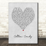 Yungblud cotton candy Grey Heart Song Lyric Art Print
