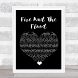 Vance Joy Fire And The Flood Black Heart Song Lyric Wall Art Print
