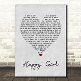 Martina McBride Happy Girl Grey Heart Song Lyric Art Print