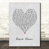 Shed Seven Disco Down Grey Heart Song Lyric Art Print