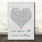 The White Buffalo I Got You Grey Heart Song Lyric Art Print