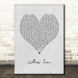 Why Dont We Lotus Inn Grey Heart Song Lyric Art Print