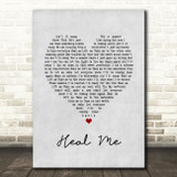 Melissa Etheridge Heal Me Grey Heart Song Lyric Art Print