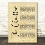 Duran Duran The Chauffeur Rustic Script Song Lyric Art Print