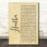 Conan Gray Heather Rustic Script Song Lyric Art Print