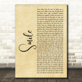 Uncle Kracker Smile Rustic Script Song Lyric Art Print