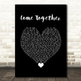 Chris Brown Come Together Black Heart Song Lyric Wall Art Print