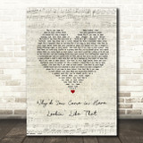 Dolly Parton Whyd You Come in Here Lookin Like That Script Heart Song Lyric Art Print
