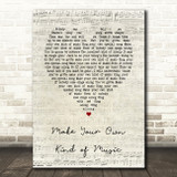 Paloma Faith Make Your Own Kind of Music Script Heart Song Lyric Art Print
