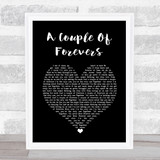 Chrisette Michele A Couple Of Forevers Black Heart Song Lyric Wall Art Print