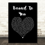 Christina Aguilera Bound To You Black Heart Song Lyric Wall Art Print