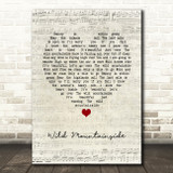 Eddi Reader Wild Mountainside Script Heart Song Lyric Art Print