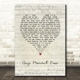 Deanna Durbin Any Moment Now Script Heart Song Lyric Art Print