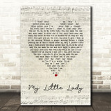 The Tremeloes My Little Lady Script Heart Song Lyric Art Print