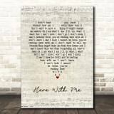 Dido Here With Me Script Heart Song Lyric Art Print