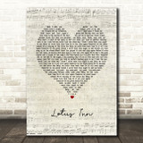 Why Dont We Lotus Inn Script Heart Song Lyric Art Print