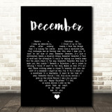 All About Eve December Black Heart Song Lyric Wall Art Print