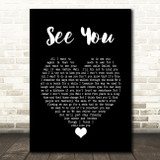 Depeche Mode See You Black Heart Song Lyric Wall Art Print