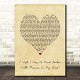 SANDI THOM I Wish I Was A Punk Rocker (With Flowers In My Hair) Vintage Heart Song Lyric Art Print
