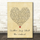 A Day to Remember Another Song About the Weekend Vintage Heart Song Lyric Art Print