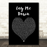 Dirty Heads Lay Me Down Black Heart Song Lyric Wall Art Print