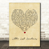 Almighty Little Lost Sometimes Vintage Heart Song Lyric Art Print