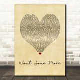 Nicki Minaj Want Some More Vintage Heart Song Lyric Art Print