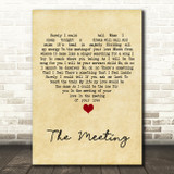 Yes - Anderson Bruford Wakeman Howe The Meeting Vintage Heart Song Lyric Art Print