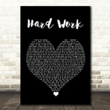 Ella Henderson Hard Work Black Heart Song Lyric Wall Art Print