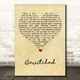 Frank Sinatra Bewitched Vintage Heart Song Lyric Art Print